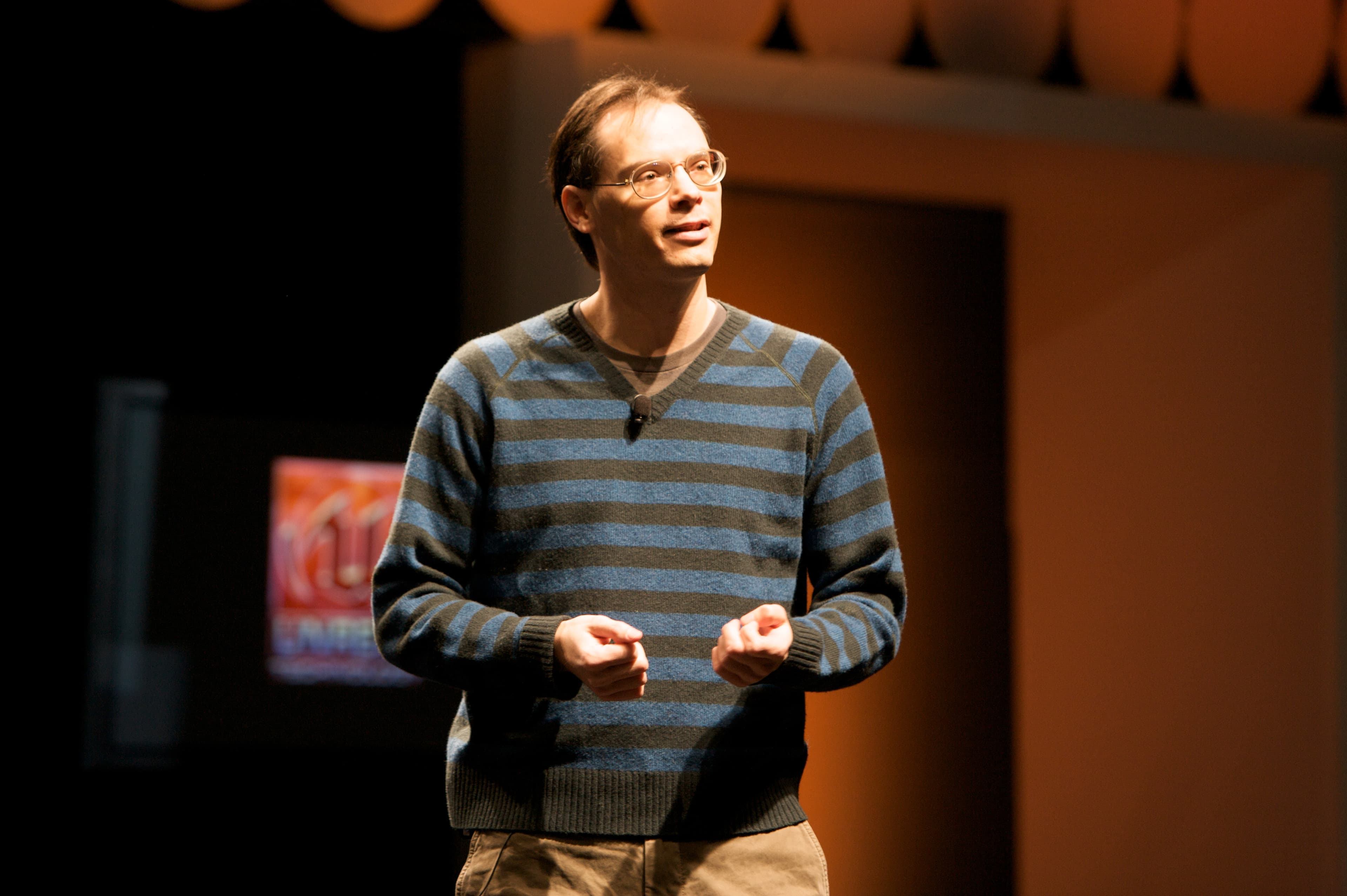 Tim Sweeney speaking at the Game Developers Conference